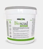 Revestimiento transitable antideslizante de alta resistencia al desgaste para superficies tratadas con los sistemas impermeabilizantes de la línea Bioscud, resistente a los rayos UV, agentes atmosféricos y al agua encharcada, Bioscud Traffic de Kerakoll. RAL 7038. 20 kg